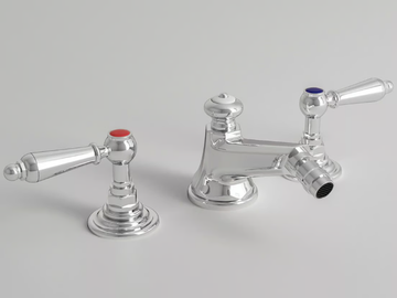 CARUSO - 3 hole countertop bidet tap with swivel spout by Park Avenue - view 2